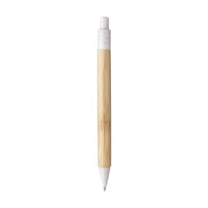 Stylo à bille à encre bleue avec un support en bambou 15
