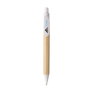 Stylo à bille à encre bleue avec un support en bambou 7