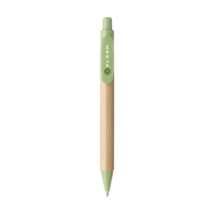 Stylo à bille à encre bleue avec un support en bambou 9