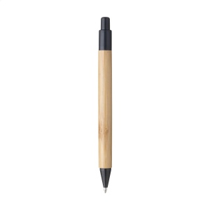 Stylo à bille à encre bleue avec un support en bambou 14