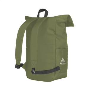 Sac à dos «&amp;nbsp;roll-top&amp;nbsp;» pratique, solide et imperméable en polyester RPET 18