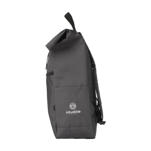 Sac à dos «&amp;nbsp;roll-top&amp;nbsp;» pratique, solide et imperméable en polyester RPET 25