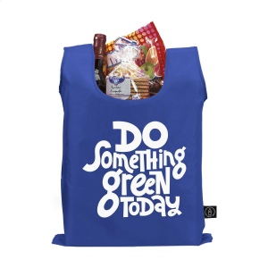 Sac à de courses pliable en polyester RPET 190T 14