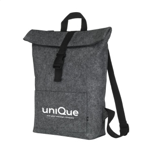 Sac à dos «&amp;nbsp;roll-top&amp;nbsp;» robuste et pratique en RPET feutre 5