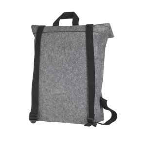 Sac à dos «&amp;nbsp;roll-top&amp;nbsp;» robuste et pratique en RPET feutre 6