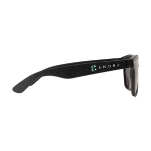 Lunettes de soleil avec monture fabriquée en fibres de paille de blé biodégradables et en plastique PP 6