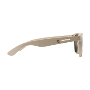 Lunettes de soleil avec monture fabriquée en fibres de paille de blé biodégradables et en plastique PP 7