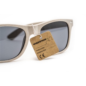 Lunettes de soleil avec monture fabriquée en fibres de paille de blé biodégradables et en plastique PP 9