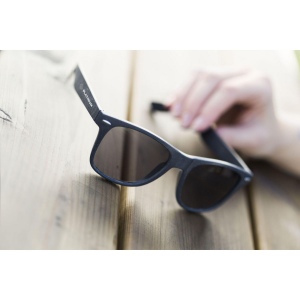 Lunettes de soleil avec monture fabriquée en fibres de paille de blé biodégradables et en plastique PP 10