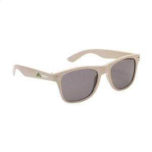 Lunettes de soleil avec monture fabriquée en fibres de paille de blé biodégradables et en plastique PP 3