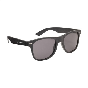 Lunettes de soleil avec monture fabriquée en fibres de paille de blé biodégradables et en plastique PP 2