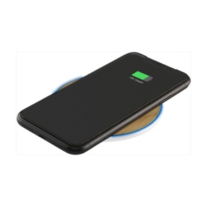 Chargeur de 10 W en ABS / bambou permettant de recharger rapidement et sans fil les téléphones mobiles 5