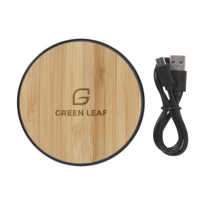Chargeur de 10 W en ABS / bambou permettant de recharger rapidement et sans fil les téléphones mobiles 8