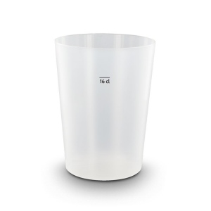 GOBELET PLASTIQUE REUTILISABLE (PP) 22 cl RAS BORD 6