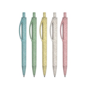 STYLO BILLE ECRITURE BLEUE CORPS ET CLIP PLASTIQUE BIO-SOURCE 7