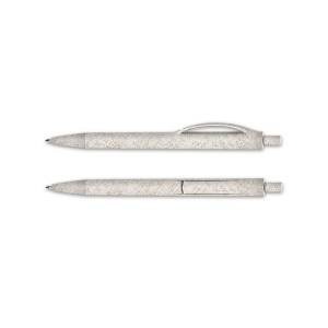 STYLO BILLE ECRITURE BLEUE CORPS ET CLIP PLASTIQUE BIO-SOURCE 2
