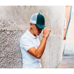 Casquette Rapper en coton canvas
