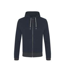 Sweat capuche zippé en coton régénéré 3