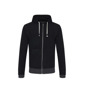 Sweat capuche zippé en coton régénéré 4