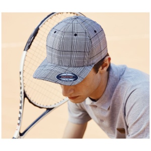 Casquette motif prince de galles