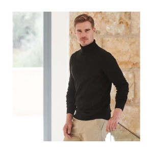 Pull col roulé