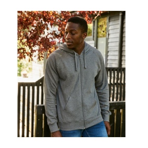 Sweat capuche zippé homme