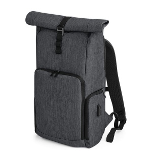 Sac à dos avec rabat enroulable et chargeur Q-Tech 2