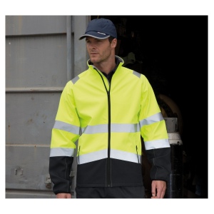 Veste Softshell de travail haute visibilité