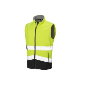 Bodywarmer Softshell de travail haute visibilité 3