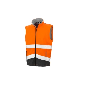 Bodywarmer Softshell de travail haute visibilité 2
