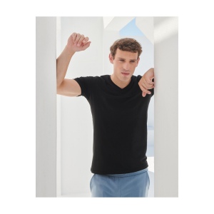 Tee-shirt stretch col V homme