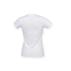 Tee-shirt stretch col V femme 5