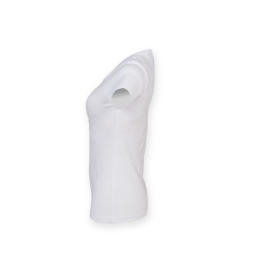 Tee-shirt stretch col V femme 7