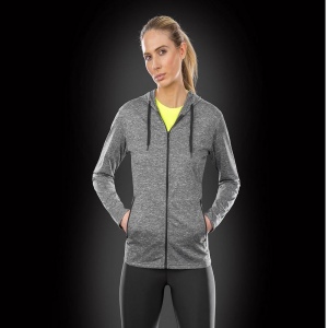 Tee-shirt de sport zippé à capuche femme 4