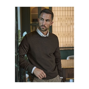 Pull col rond homme
