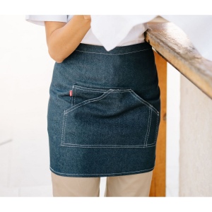 TABLIER EN DENIM COURT