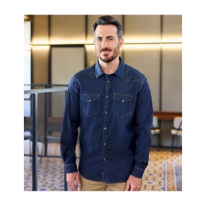CHEMISE STRETCH EN DENIM HOMME