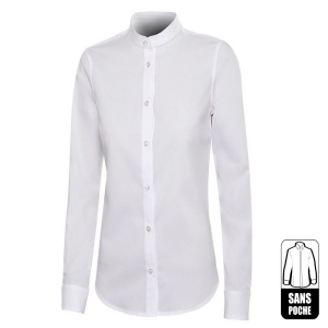 Chemise à manches longues à col Mao 6