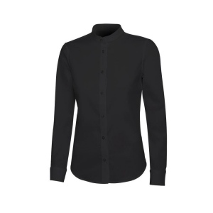 Chemise à manches longues à col Mao 3