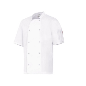 VESTE DE CUISINIER MC AVEC BOUTONS PRESSION 2
