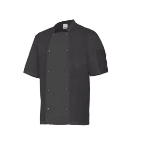 VESTE DE CUISINIER MC AVEC BOUTONS PRESSION 3