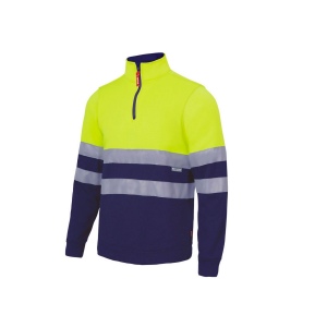 SWEAT COL ZIPPÉ HAUTE VISIBILITÉ 3