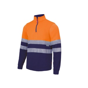 SWEAT COL ZIPPÉ HAUTE VISIBILITÉ 2