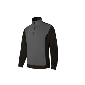 SWEAT BICOLORE COL ZIPPÉ 4