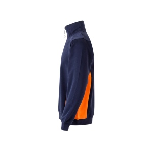 SWEAT BICOLORE COL ZIPPÉ 34