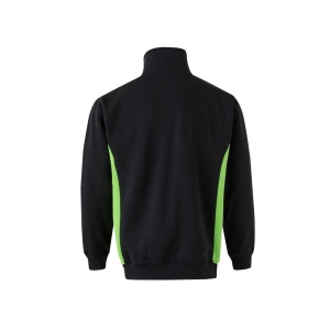 SWEAT BICOLORE COL ZIPPÉ 18