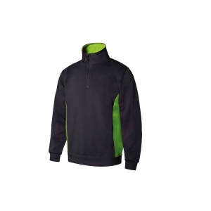 SWEAT BICOLORE COL ZIPPÉ 9