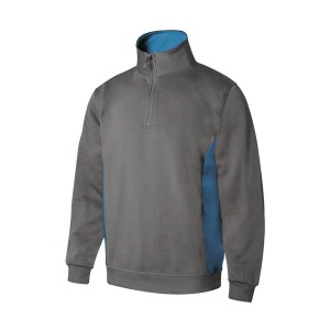 SWEAT BICOLORE COL ZIPPÉ 12