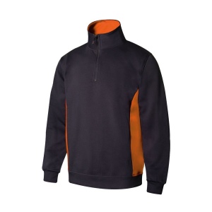 SWEAT BICOLORE COL ZIPPÉ 7