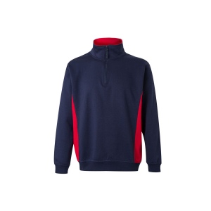 SWEAT BICOLORE COL ZIPPÉ 6
